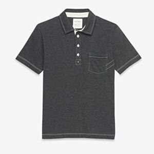 Billy Reid Pensacola Polo Gray Preppy Golf Collared Short Sleeve Shirt Medium